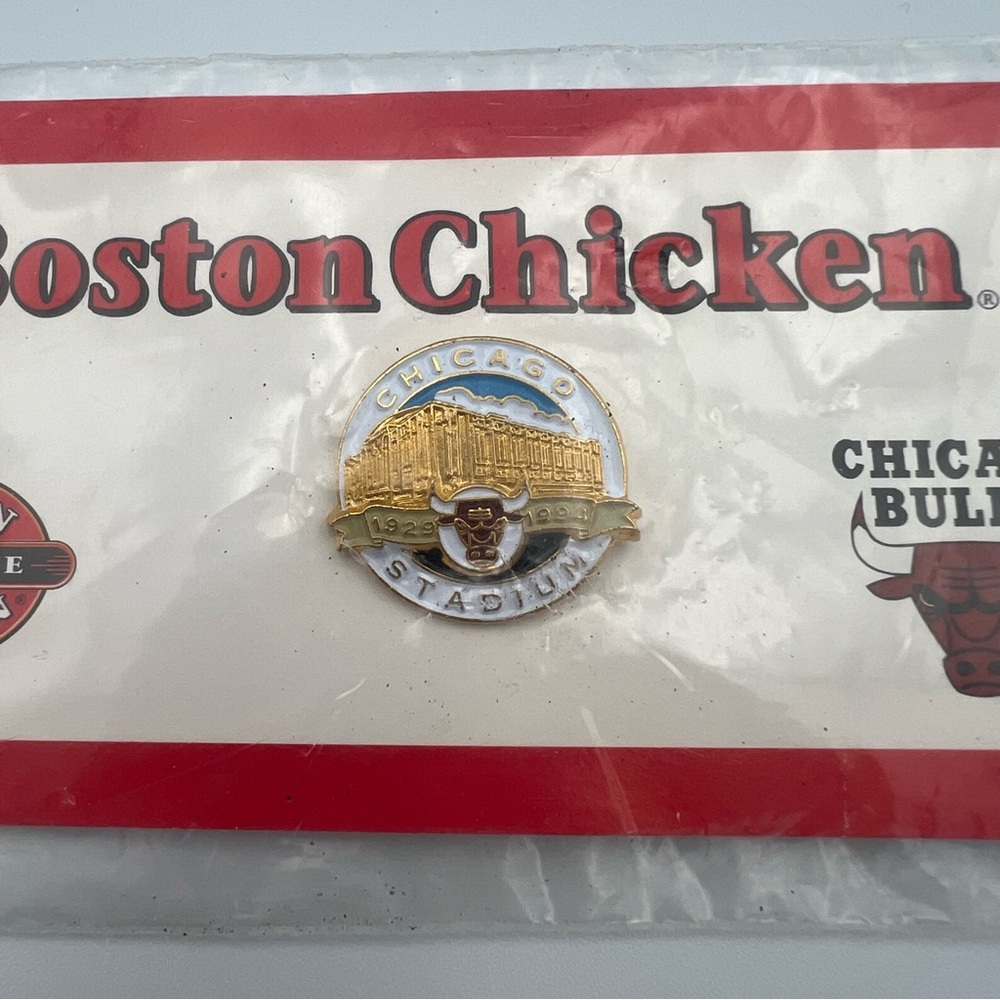 Boston‎ Chicken Bulls Pin Promotion Chicago Stadium Pin